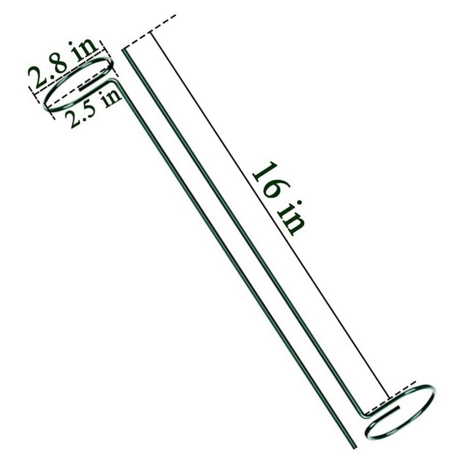 Plant Support Stakes Set,Plant Support Stakes for Plant Flowers,Amaryllis,Rose,Vegetable With 6 Pcs 16 inch Climbing Wrought Iron Plant Support Rod Pole,20 Plant Buckles,6 Label Inserts,10 Cable Ties