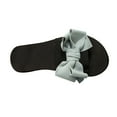 thumbnail image 2 of Wavsuf Slides for Women Bow Casual Summer Light Blue Slides Slippers Size 8.5, 2 of 5