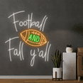thumbnail image 4 of Glowneon Football And Fall Y'all Neon Sign, Football Club Store Decor, 4 of 4