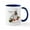 White/Navy Inside, variant on CafePress - Basset Chef Mug - 11 oz Ceramic Mug - Novelty Coffee Tea Cup