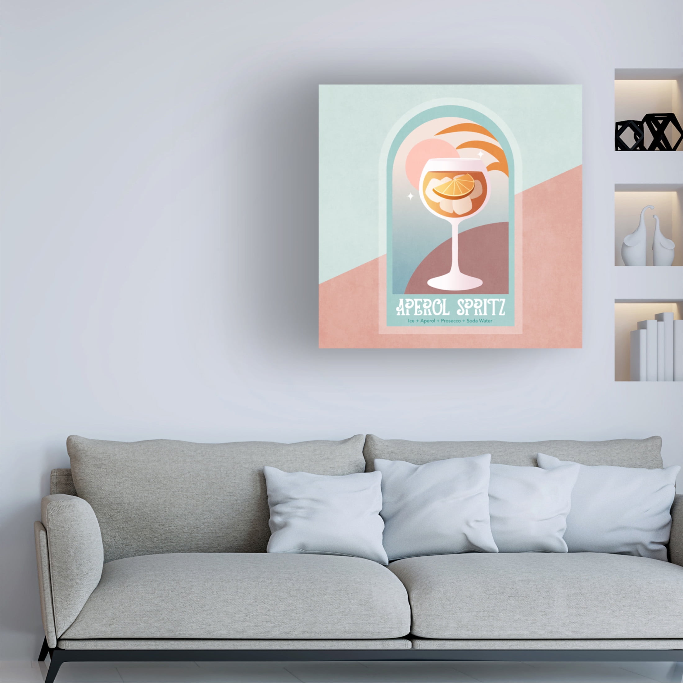 Trademark Fine Art Emel Tunaboylu Kokteyl Aperol Spritz Canvas Wall Art