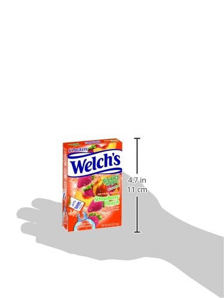 Welch's Strawberry Peach Singles To Go Drink Mix, 0.48 oz, 6 CT (Pack-12)