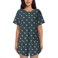 thumbnail image 1 of Fotbe Cartoon Ducks Conjunto de Pijama Estampado para Mujer, 2 Piezas, Ropa de Dormir con Camiseta de Manga Corta y Shorts Suaves-XX-Large, 1 of 6