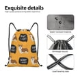 thumbnail image 4 of Zufioo Corgi Sports Cinch Sack Gym String Bags Machine Washable Heavy Duty String Backpack for Men Women-Small, 4 of 6