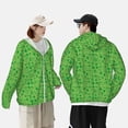 thumbnail image 6 of Kll St Patrick'S Day Print Men'S Women’s Upf 50+ Sun Protection Outdoor Hoodie Jacket Long Sleeve Fishing Hiking Performance Shirt- X-Large, 6 of 8