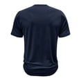 thumbnail image 4 of SWSMCLT Men's Soft T Shirt Short Sleeve Slim Fit Casual Comfy Fall Tee Crew Neck Basic Shirt Summer Royal Blue Large, 4 of 4