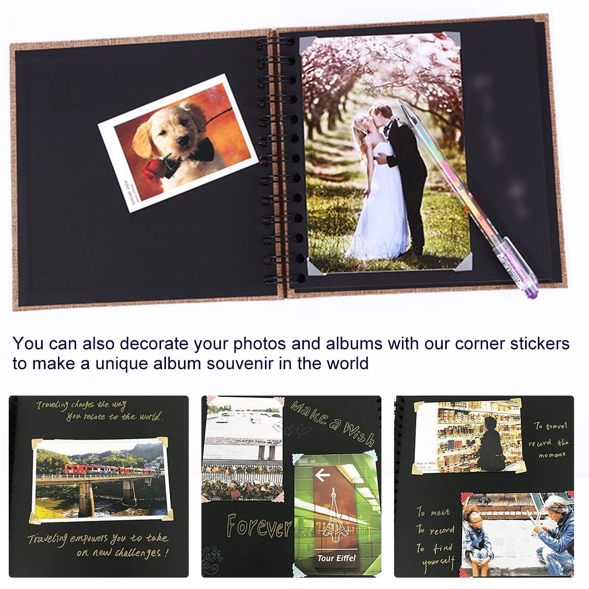 VINYL ONLY Vinyl Sticker For DIY Wedding Guest Book Scrapbook 