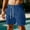 Navy(New), variant on PNTUTB Men's Summer Solid Color Casual Athletic Fitness Elastic Waist Drawstring Loose Comfort Shorts with Multiple Pockets