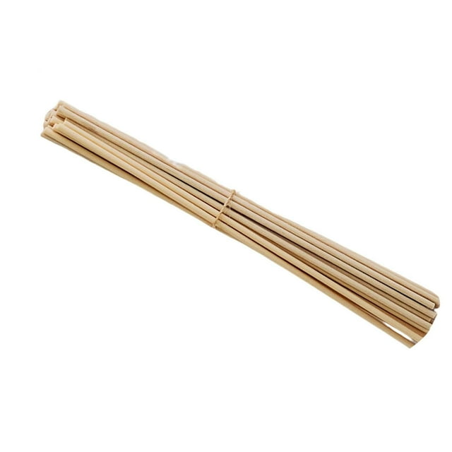 Elodie 100 Pieces Aroma Diffuser Refill Fiber Sticks 0.1x9.8inch Accessory Handmade Wood Color