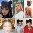 thumbnail image 7 of Space Buns Hair Pieces 1 Pcs Mini Claw Clip in Synthetic Donut Chignon Hair Extentions, 7 of 7