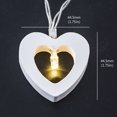 thumbnail image 4 of Wooden Heart Lights String 10 LED Lights Valentine's Day Love Lights String Lamp Party Decor Warm Outdoor String Lights Battery Operated, 4 of 5