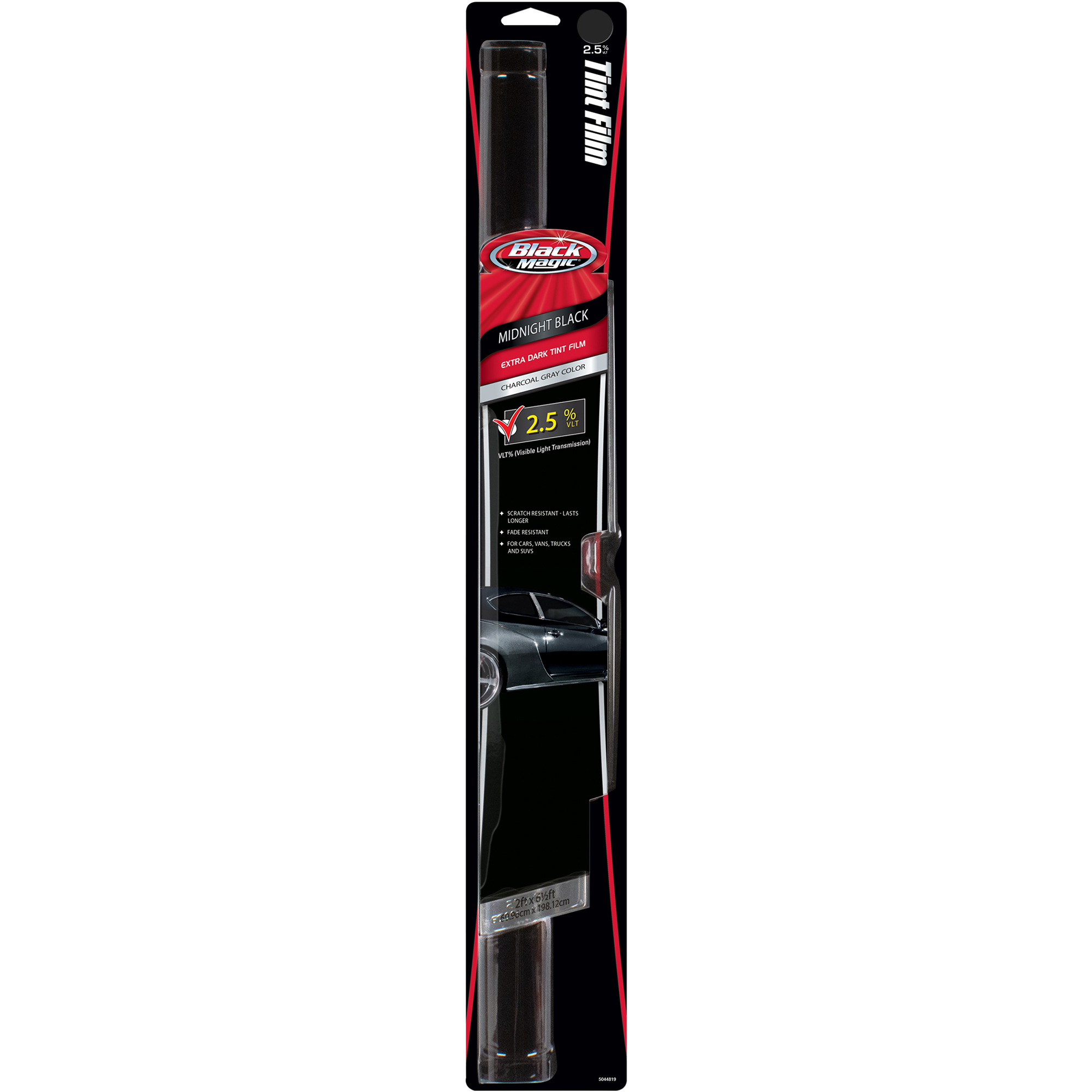 Black Magic Midnight Black Professional Tint, 2.5 VLT