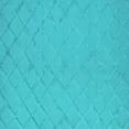 thumbnail image 1 of Ahgly Company Machine Washable Indoor Square Oriental Turquoise Blue Industrial Area Rugs, 4' Square, 1 of 4