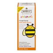 Zarbee's Naturals Children's Cough Syrup with Dark Honey, Grape, 4 fl
