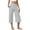 Gray, variant on FAIWAD Wide Leg Pants Woman Elastic High Waisted Stretch Yoga Pants Plus Size Athletic Workout Capris