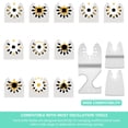thumbnail image 4 of HLONK 9Pcs Oscillating Saw Blade Stainless Steel Oscillating Multitool Blade Oscillating Tool Flexible Rigid Scraper Blade Professional Oscillating Multi Tool Hook Cutter Blade Scraper, 4 of 10