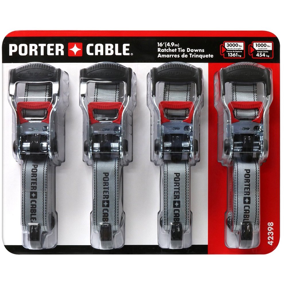 Porter Cable Rachet Tie Down Set 4 pack