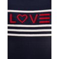 thumbnail image 6 of EV1 from Ellen DeGeneres Love Flag Crew Neck Sweater Women's, 6 of 7