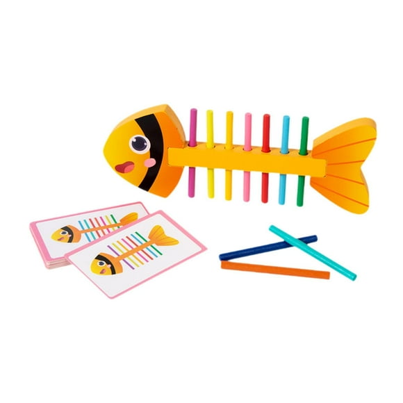 Fishbone coincidencia de juego de juguetes para juego de juguetes sensoriales de juguete, motor fino para niños niños 3+años de cumpleaños regalo