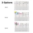 thumbnail image 2 of Graflsoa Tungsten Steel Nail Drill Bits Set for Gel Polish Removal - Model ES-02, Easy Clean, Durable Nail Care Tool, 2 of 6