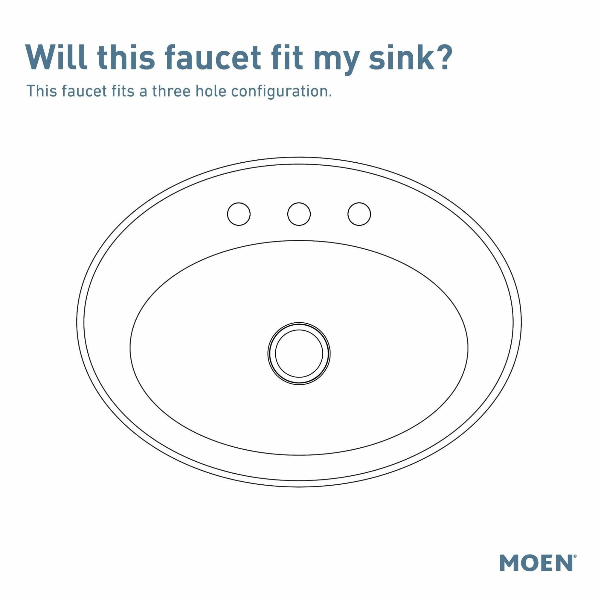 Moen Tv6620 Brantford 1.2 GPM Widespread Bathroom Faucet - Nickel