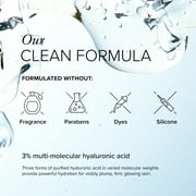 SeroVital Beauty TriHydrate Concentrate – 3% Multi-Molecular Hyaluronic Acid Serum for Deep Hydration, Visible Plumping & Firming – Fragrance-Free Daily Hydrating Face Serum - 1 fl oz