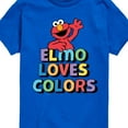 thumbnail image 3 of Sesame Street - Elmo Loves Colors - Toddler and Youth Short Sleeve Graphic T-Shirt, 3 of 5