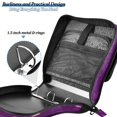 thumbnail image 5 of Water-Resistant 3-Ring Binder Organizer with Multiple Pockets Zipper Binder Bag for Office Little Butterfly and Rose, 5 of 8