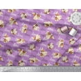 thumbnail image 2 of Soimoi Rayon Crepe Fabric Love Text & Puppies Dog Decor Fabric Printed Yard 46 Inch Wide, 2 of 3