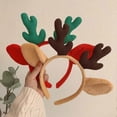 thumbnail image 5 of Plush Hairband Festive Christmas Hat Antler Headband Flexible Xmas Headgear for Kids Adults Holiday Decor, 5 of 5