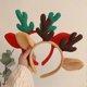 thumbnail image 5 of Plush Hairband Festive Christmas Hat Antler Headband Flexible Xmas Headgear for Kids Adults Holiday Decor, 5 of 5