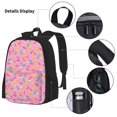 thumbnail image 3 of Fotbe Pink Donut Set Escolar 3 en 1 para Niños - Mochila Duradera con Lonchera Aislante y Estuche para Lápices - Mochila Escolar para Niños y Niñas, 3 of 7