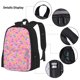 thumbnail image 3 of Balery Pink Donut Mochila Escolar 3 en 1 para Niños - Mochila Resistente con Lonchera Térmica y Estuche - Mochila Escolar para Niños y Niñas, 3 of 7