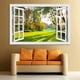 thumbnail image 2 of Estilo de marco de ventana creativo Mural de pared Calcomanías de árbol Póster de vinilo extraíble Bosque soleado Arte de pared para sala de estar Pegatinas autoadhesivas -24"X36" Xemadio WMCH-133, 2 of 6