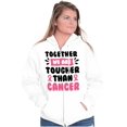 thumbnail image 3 of Together Tougher Than Breast Cancer Zip Hoodie Sweatshirt Women Brisco Brands S, 3 of 6