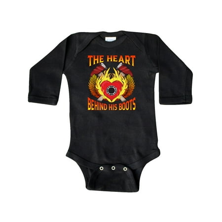 

Inktastic Firefighter Wife Gift Idea Gift Baby Girl Long Sleeve Bodysuit