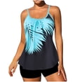 thumbnail image 2 of Amzcrzy Tankini Women Summer Plus Size Printing Swimsuit Bikini Split Swimsuit Suit Two Piece Swimsuit for Women Tankini Swimsuits for Women 2 Piece Swimsuit for Women Womens Bathing Suits, 2 of 6