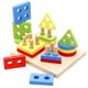 thumbnail image 4 of Rompecabezas de madera Lewo, juego de apilamiento geométrico, juego de clasificación de colores y formas, juguete de aprendizaje para niños pequeños, 4 of 8