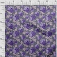 thumbnail image 3 of oneOone Viscose Chiffon Purple Fabric Floral Sewing Craft Projects Fabric Prints By Yard 42 Inch Wide, 3 of 5