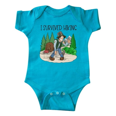 

Inktastic I Survived Hiking Gift Baby Boy or Baby Girl Bodysuit