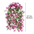 thumbnail image 2 of Artificial Rose Flower Wall Hanging Basket – Elegant Indoor & Outdoor Decor for Living Room, Patio, Balcony, and Garden Enhancement with Durable Design, 2 of 5