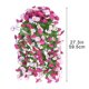 thumbnail image 3 of Decoración de cesta colgante con enredaderas de rosas artificiales | Arreglo floral sintético montado en la pared de 85 cm para techo del salón, plantas envolventes en plástico, detalles, 3 of 6