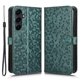 thumbnail image 1 of Funda de piel con estampado de lunares y billetera para Samsung Galaxy A55 5G - Plateada s202412245585, 1 of 5