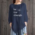 thumbnail image 2 of Camisas Para Mujer Moda Casual Estampado Cuello Redondo Manga Larga Camiseta Top Blusa Pullover Odeerbi ODB129780, 2 of 4