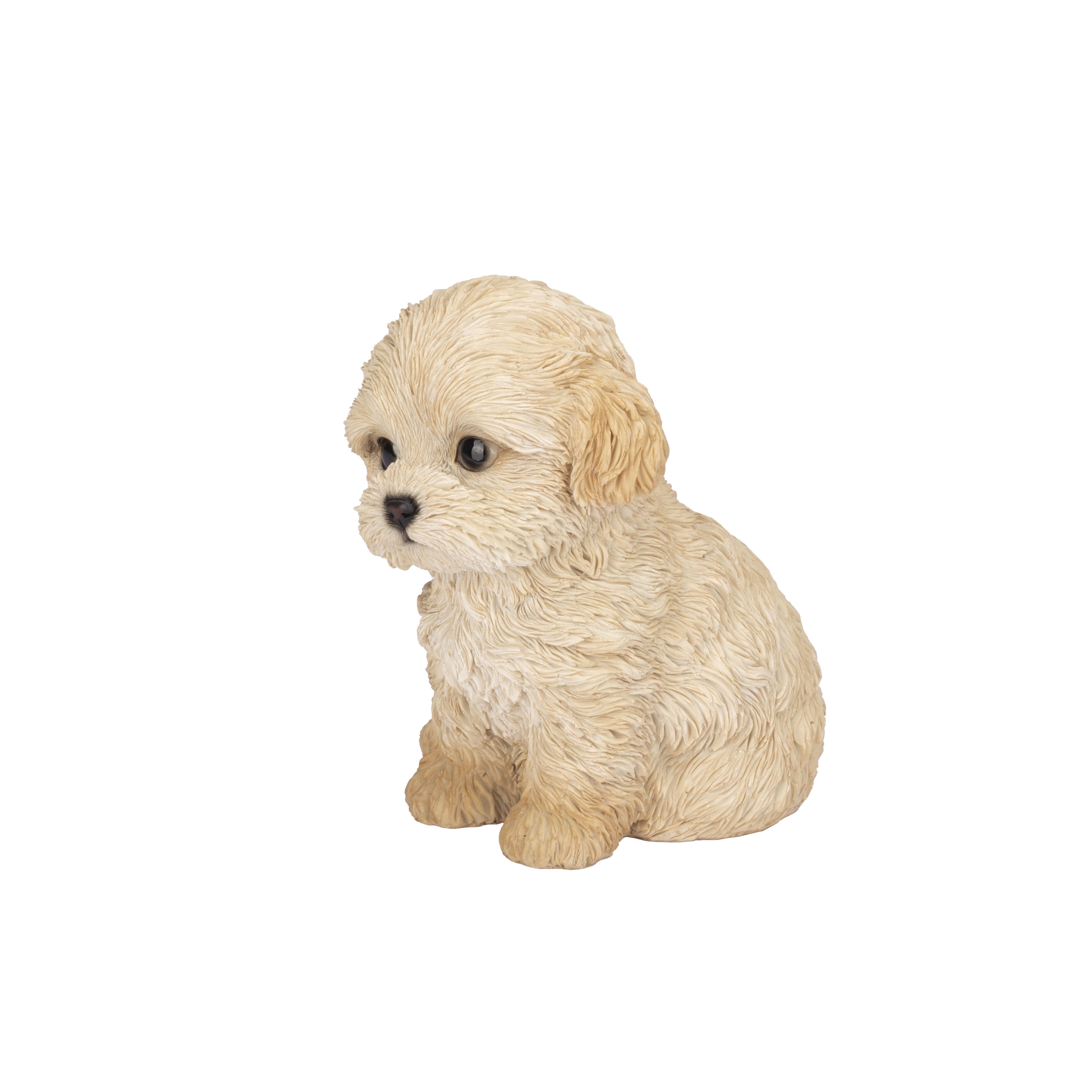 SOREAL Brown Labradoodle Decorative Puppy Figurine for Home & Garden Décor, Handpainted Polyresin Dog Statue, Realistic Design | Gift for Dog Lovers | Weather-Resistant Indoor/Outdoor Decor
