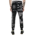 thumbnail image 2 of Elevenparis Hombre Paisley Casual Jogger Pantalones negro M/30, 2 of 2