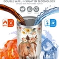 thumbnail image 4 of 1pc Horse Lovers 30oz Tumbler with Straw & Handle - Insulated Stainless Steel Cup | Holiday Gift for Man Women (Christmas, Valentine's, Birthday), 4 of 7