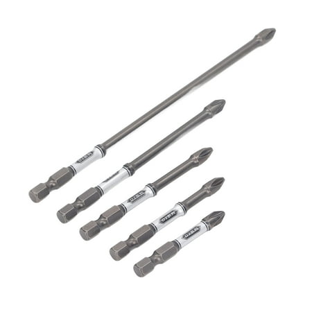 

clearance 5Pcs Screwdriver Bit S2 Steel Anti Slip Magnetic Screwdriver Long Drill Impact Driver Bit Set
