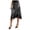 Grey, variant on Bias Cut Midi Skirt with Lace Pure Mulberry Silk Slip Skirt Women Elegant Dressy Midi Skirt (Black, L)