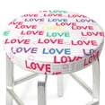 thumbnail image 3 of Vsdgher gray stripes and hearts Round Bar Stool Cushion Cover 12-14 inch, Fits Kitchen, Office, Restaurant Chairs-14 inch, 3 of 7